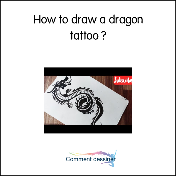 How to draw a dragon tattoo